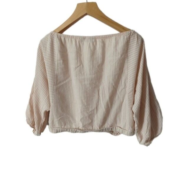 Anthropologie Holding Horses Aria Striped Off-the-Shoulder Top - Picture 5 of 8